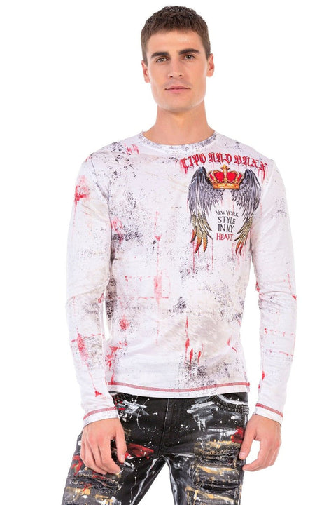 CL497 New York Printed Long Sleeve T-Shirt