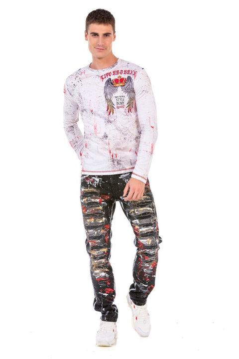 CL497 New York Printed Long Sleeve T-Shirt
