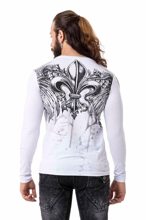 CL516 Royal Patterned Thin Sweatshirt