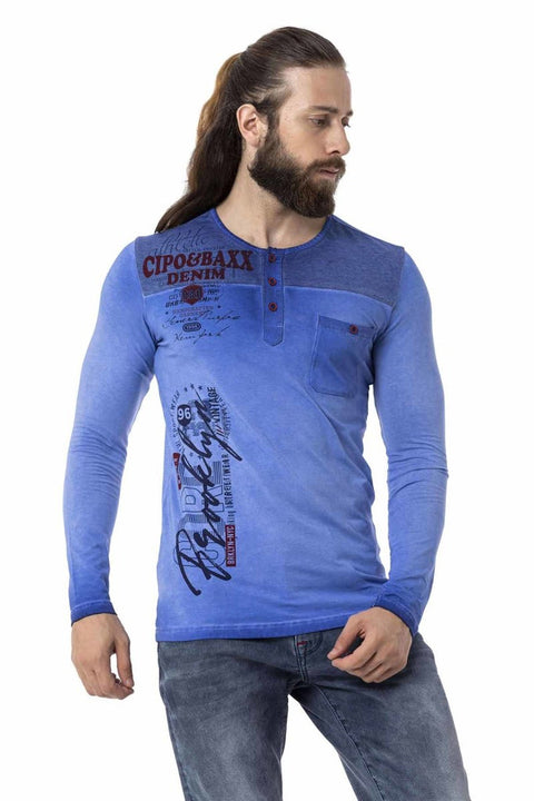 CL527 Thin Sweatshirt with Front Pocket