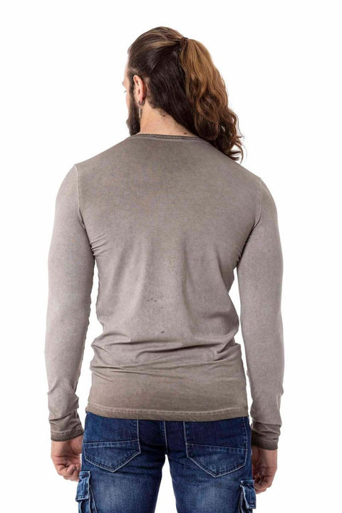 CL527 Thin Sweatshirt with Front Pocket