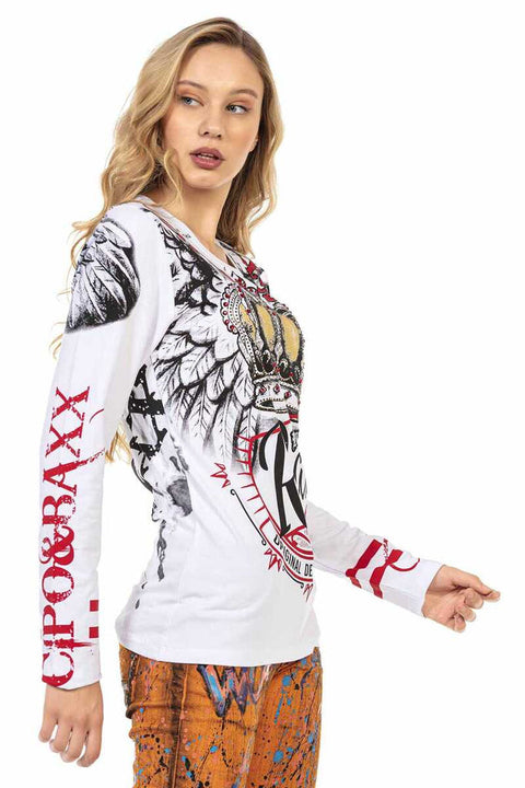 WL284 Women's Printed Long Sleeve T-Shirt