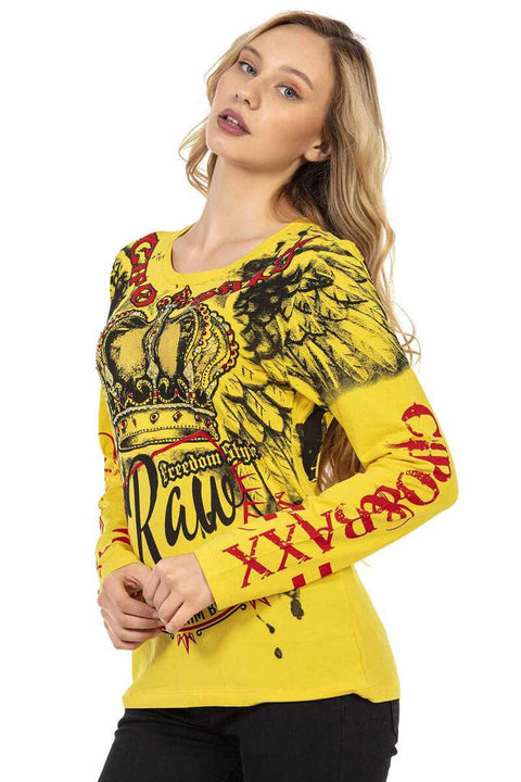 WL284 Women's Printed Long Sleeve T-Shirt