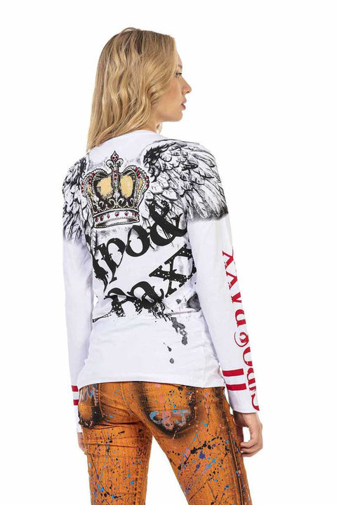 WL284 Women's Printed Long Sleeve T-Shirt
