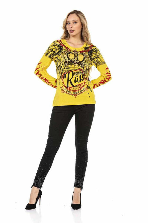 WL284 Women's Printed Long Sleeve T-Shirt