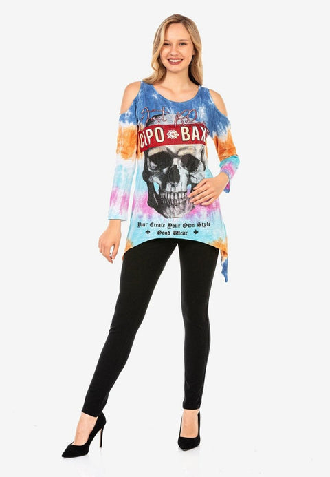 WL294 Long Casual Patterned T-Shirt