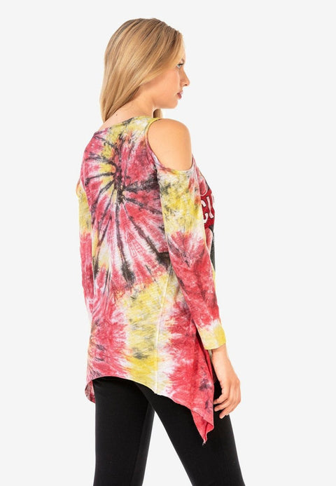 WL294 Long Casual Patterned T-Shirt