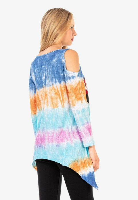 WL294 Long Casual Patterned T-Shirt