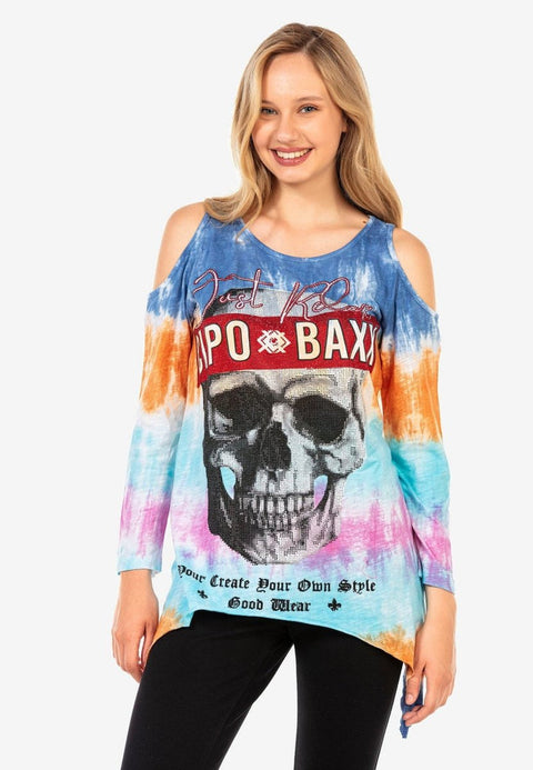 WL294 Long Casual Patterned T-Shirt
