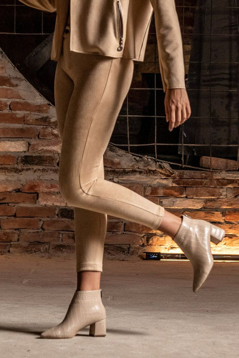 WD486 Suede Women's Leggings Pants