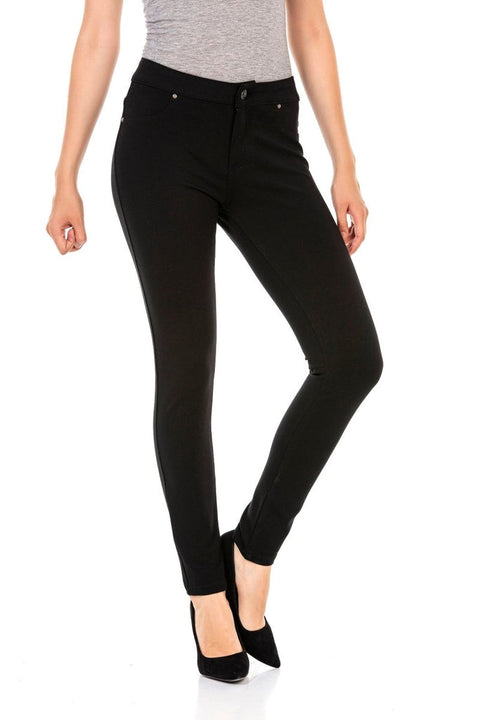 WR143 Black Lycra Leggings Trousers
