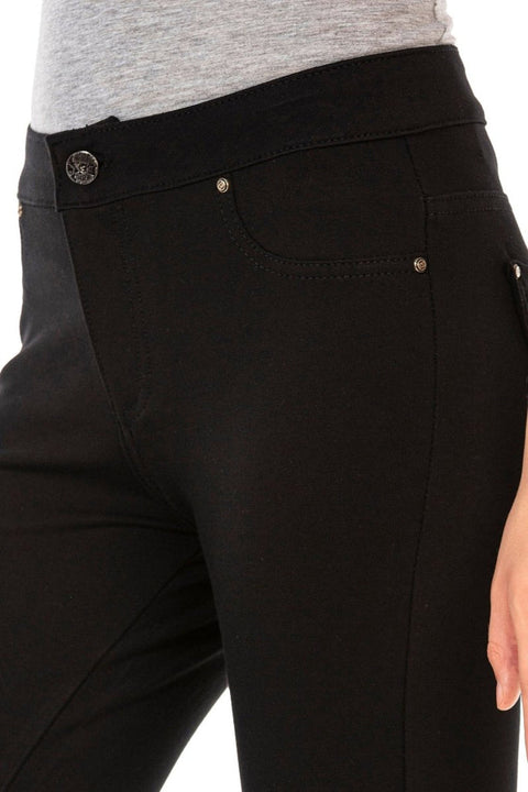 WR143 Black Lycra Leggings Trousers
