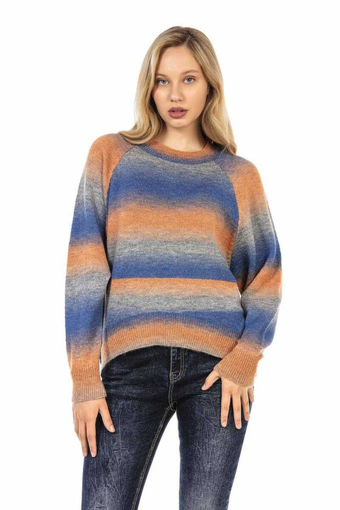 WP211 Crew Neck Colorful Women's Sweater