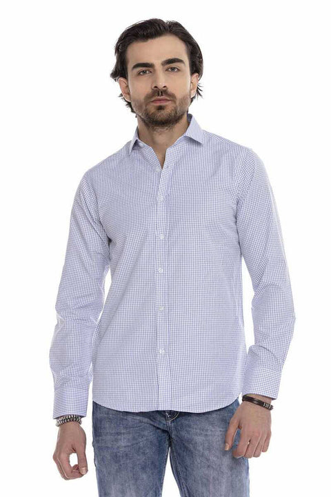 CH176 Slim Checkered Men's Shirt