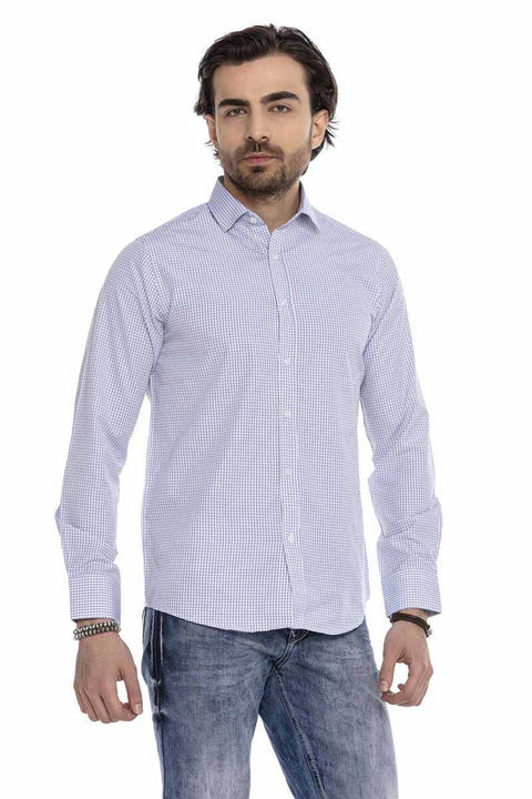 CH176 Slim Checkered Men's Shirt