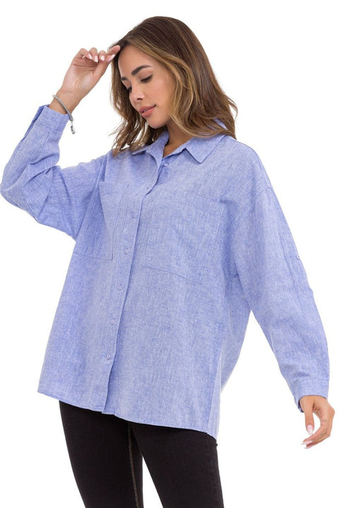 WH125 Long Oversize Women's Shirt