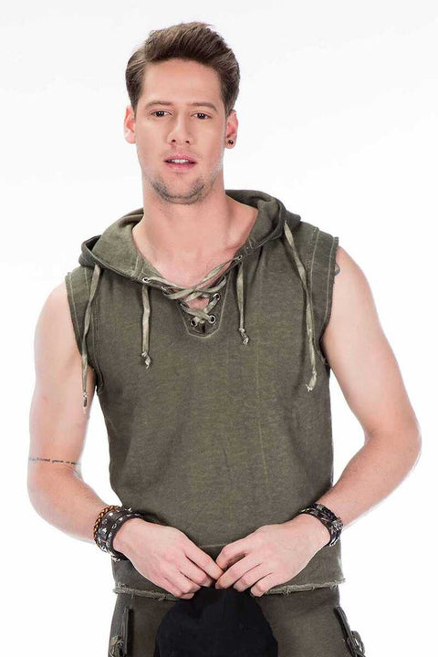 CL298 Hooded Pocketed Men's Sweat Undershirt