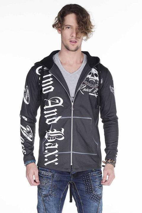 CL256 Motorzu Style Printed Men's Sweatshirt
