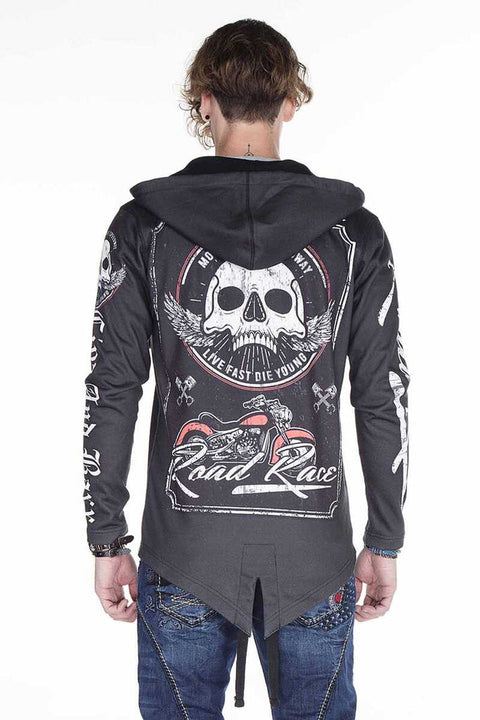 CL256 Motorzu Style Printed Men's Sweatshirt