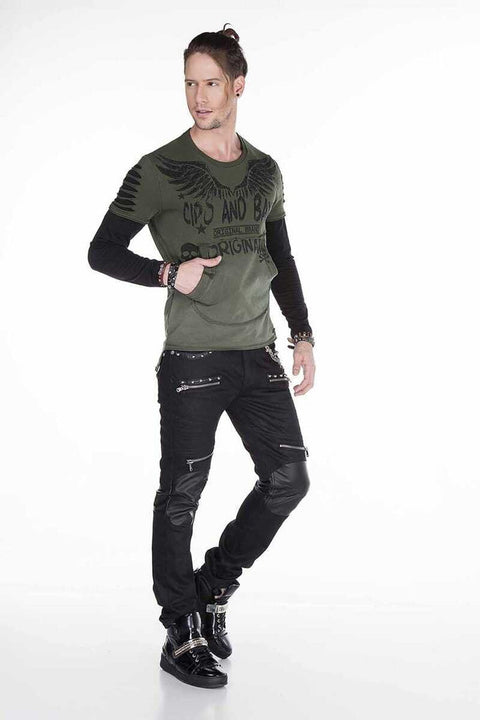 CL265 Slim Fit Wing Printed Men's Sweatshirt