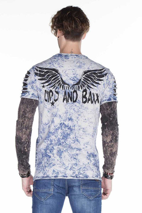 CL265 Slim Fit Wing Printed Men's Sweatshirt