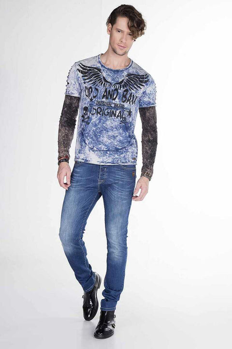 CL265 Slim Fit Wing Printed Men's Sweatshirt