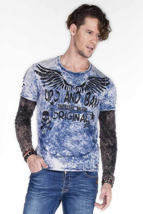 CL265 Slim Fit Wing Printed Men's Sweatshirt