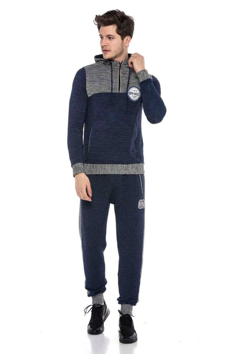 CL372 Hooded Zippered Striped Thin Sports Sweatshirt