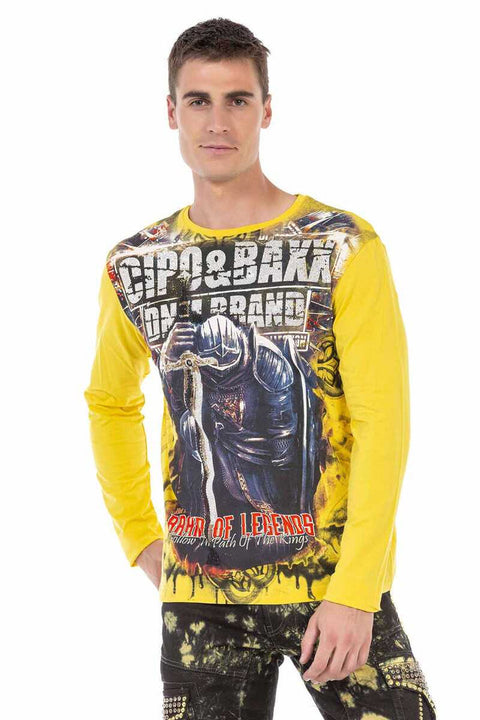 CL452 Stone Printed Thin Sweatshirt