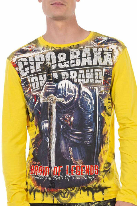 CL452 Stone Printed Thin Sweatshirt