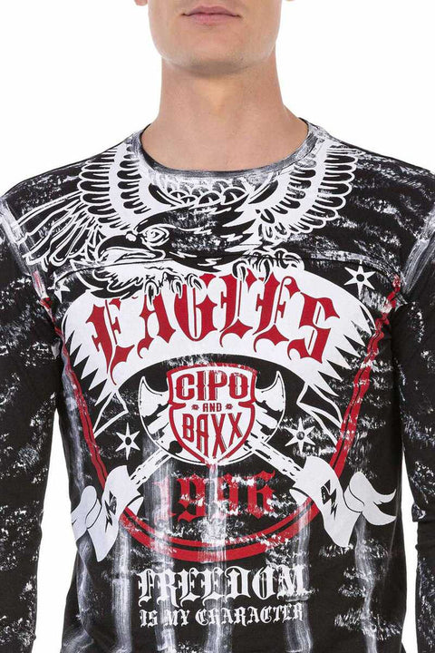 CL493 Eagles Printed Men's Sweatshirt