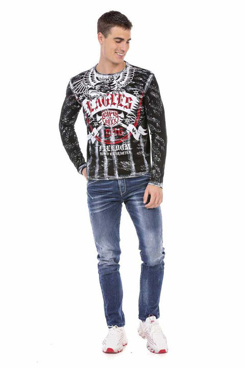 CL493 Eagles Printed Men's Sweatshirt