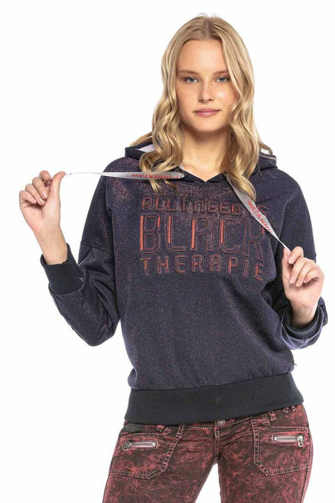 WL246 Embossed Hooded Women's Sweatshirt