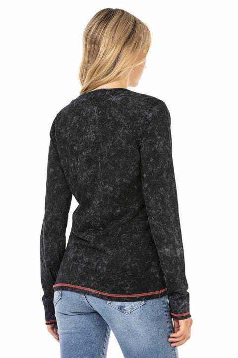 WL285 Patterned New York Street Printed Sweatshirt