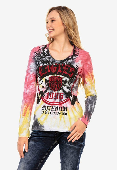 WL291 Eagles Printed Long Sleeve T-Shirt