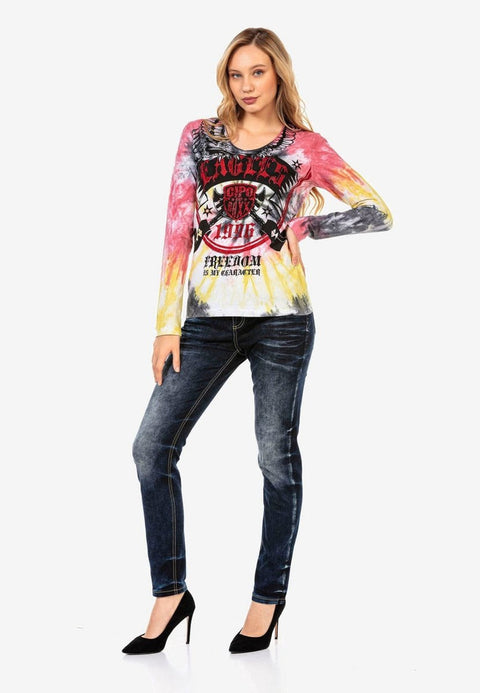 WL291 Eagles Printed Long Sleeve T-Shirt