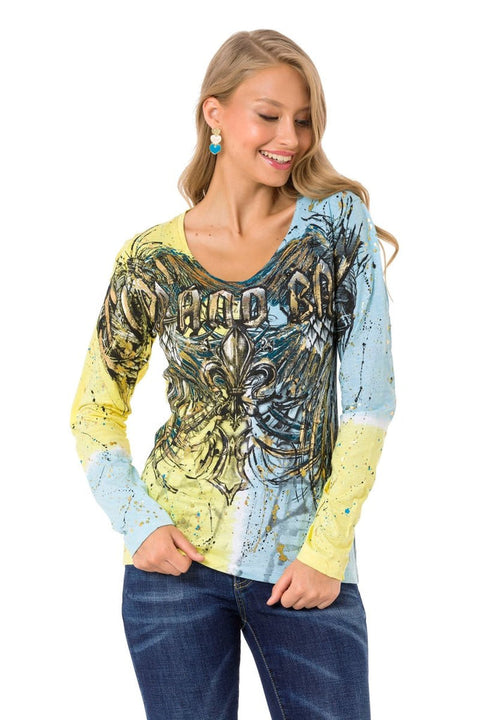 WL335 Patterned Slim Thin Sweatshirt