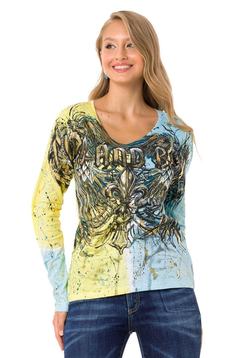 WL335 Patterned Slim Thin Sweatshirt