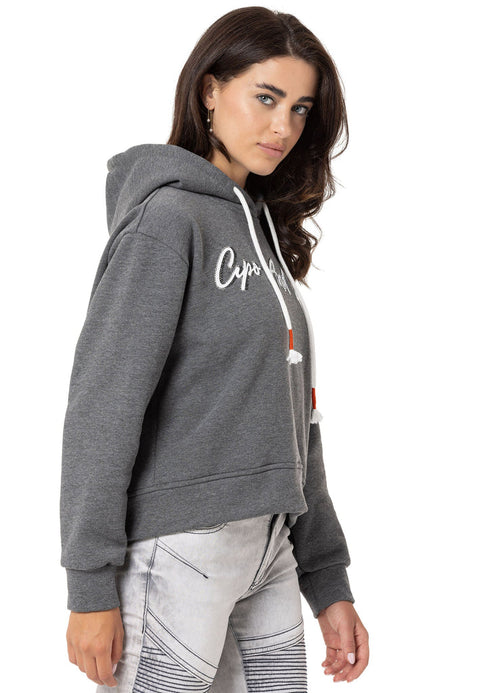 WL351 Basic Front Printed Sweatshirt