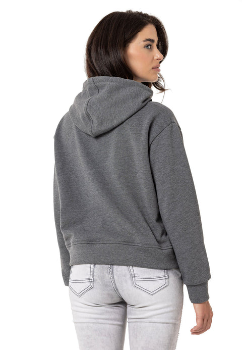 WL351 Basic Front Printed Sweatshirt
