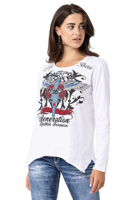 WL354 Sweatshirt with Collar Detail
