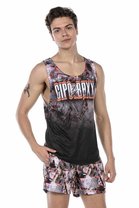 CUK244 Patterned Swim Shorts Set