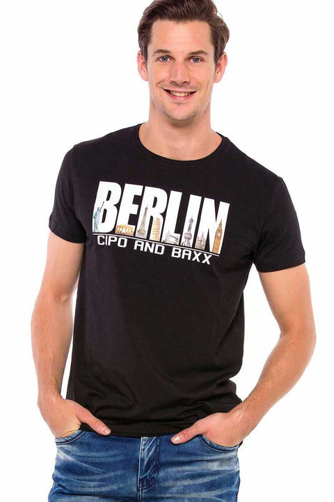 CT166 Berlin Printed Crew Neck T-Shirt