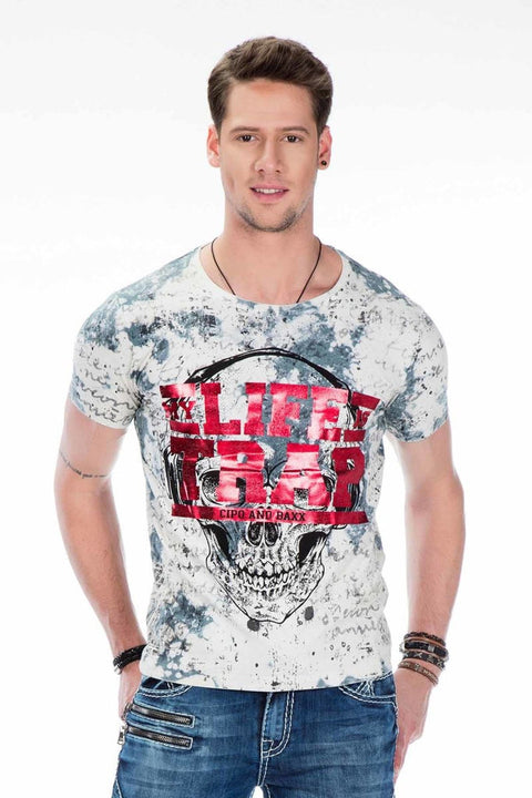 CT410 Men's Skull Printed T-Shirt