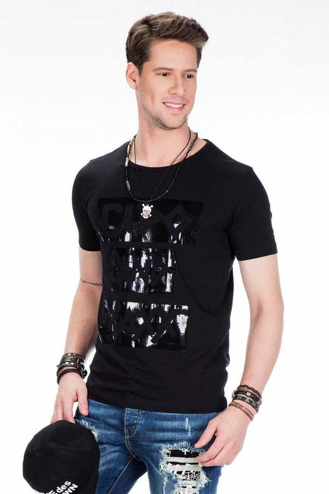 CT430 Bright Printed Plain Slim Fit Men's T-Shirt