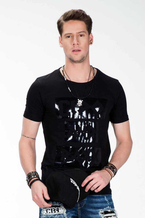 CT430 Bright Printed Plain Slim Fit Men's T-Shirt