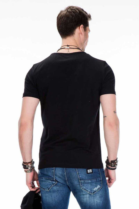 CT430 Bright Printed Plain Slim Fit Men's T-Shirt