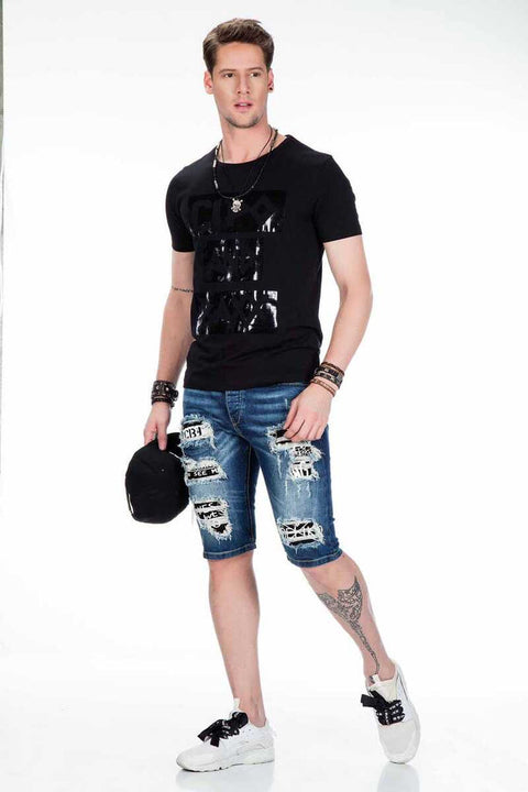 CT430 Bright Printed Plain Slim Fit Men's T-Shirt