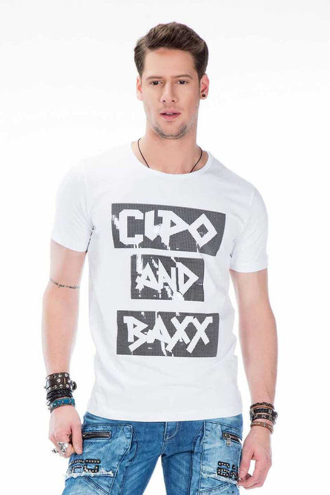 CT430 Bright Printed Plain Slim Fit Men's T-Shirt