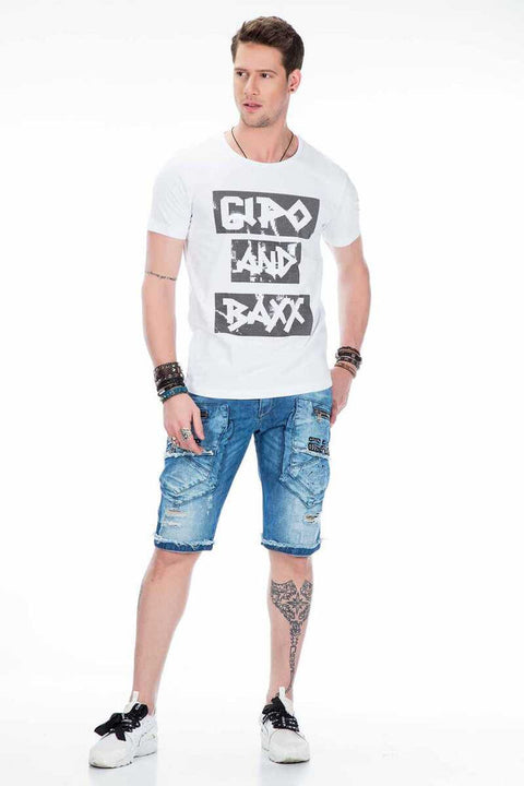 CT430 Bright Printed Plain Slim Fit Men's T-Shirt